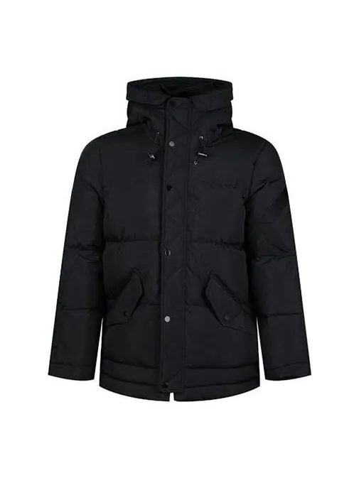 Пуховик Air Jordan Wings Outdoor mid-length hooded down Jacket Black — изображение 1 из 1, черный