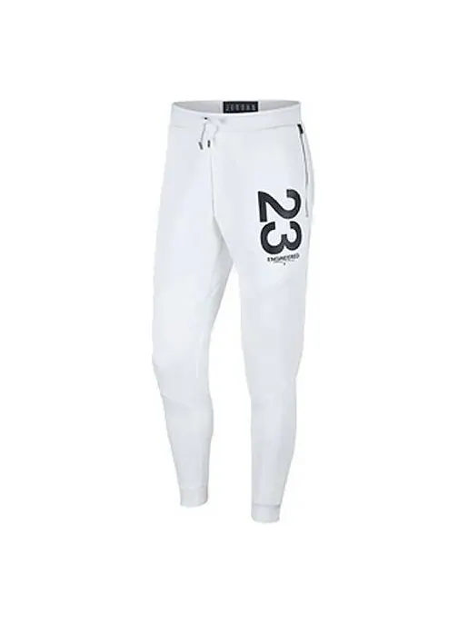 Спортивные штаны Air Jordan Men's 23 Flight Space Cotton Trousers White — изображение 1 из 2, белый