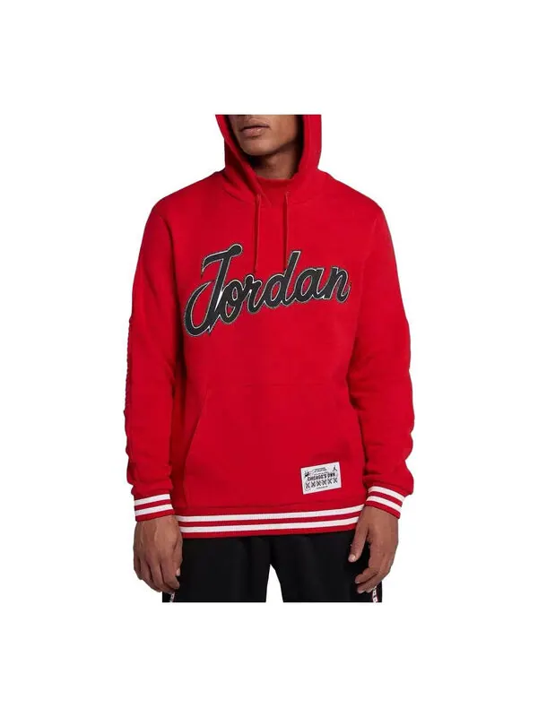 Толстовка Air Jordan Word mark Hoodie 'Red' — изображение 1 из 1, красный/мульти