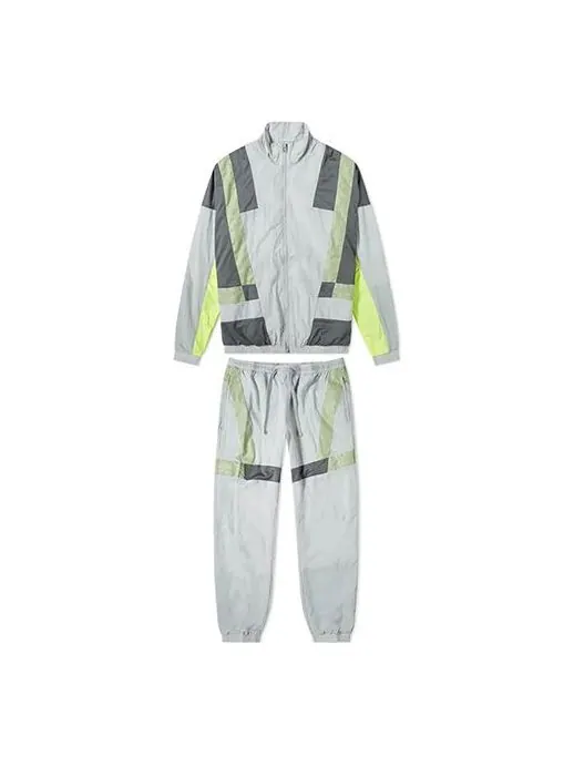 Костюм lab x clot track 'wolf grey dark grey volt' Nike — изображение 1 из 4, серый/темный серый