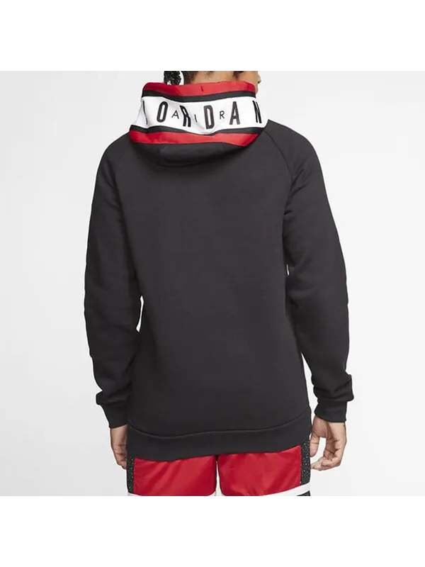Куртка Air Jordan Sports Casual Hooded Jacket Black — изображение 3 из 4, черный
