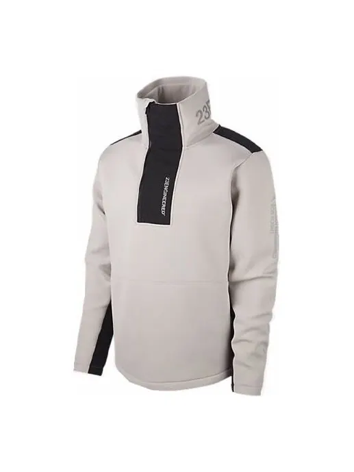 Толстовка Men's Air Jordan 23 Engineered Stand Collar Knit Contrasting Colors Half Zipper Gray — изображение 1 из 3, мульти