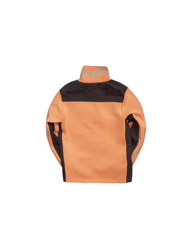 Толстовка Air Jordan 23 Engineered Stand Collar Knit Contrasting Colors Half Zipper Orange — изображение 2 из 4, оранжевый