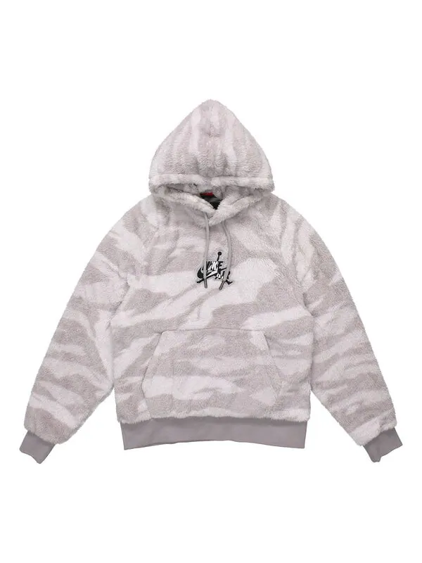 Толстовка Men's Air Jordan Wings Plush Pullover White — изображение 1 из 2, белый