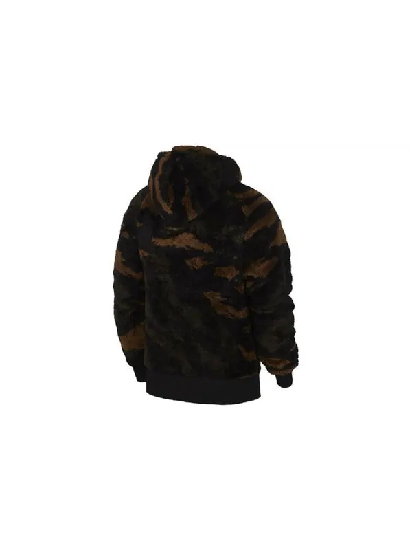 Толстовка Men's Air Jordan Wings Plush Pullover Black — изображение 2 из 3, черный