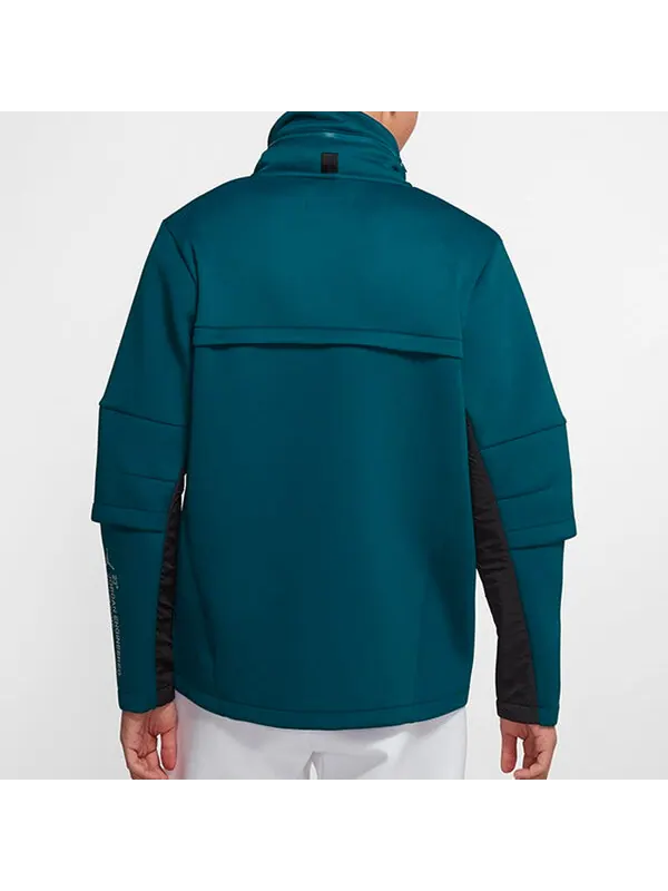 Куртка Air Jordan 23 MENS Engineered Fleeced Stand Collar Sports Jacket Blue — изображение 4 из 4, синий