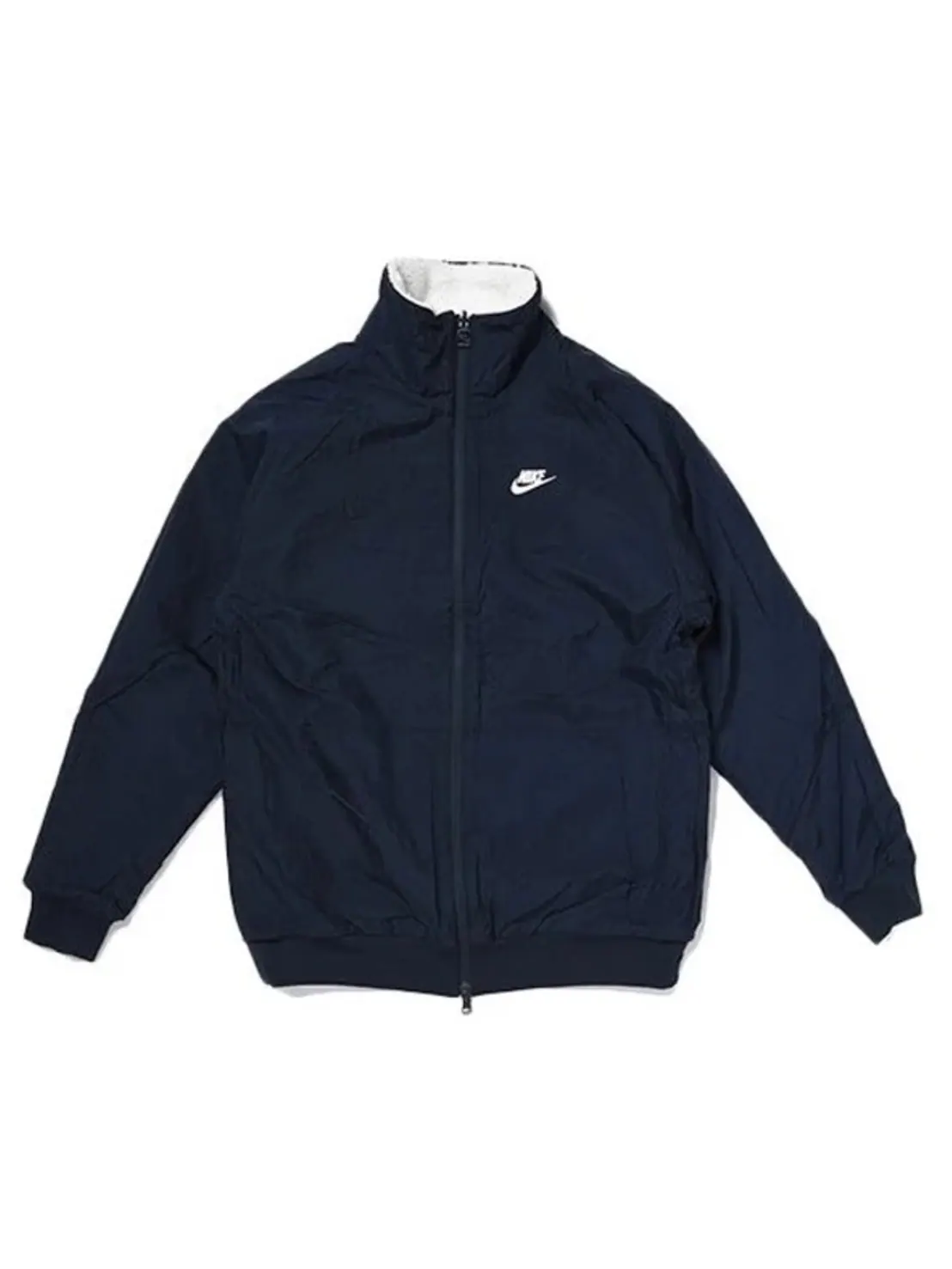 Куртка-боа двусторонняя Nike Big Swoosh Reversible — изображение 2 из 5, белый/черный