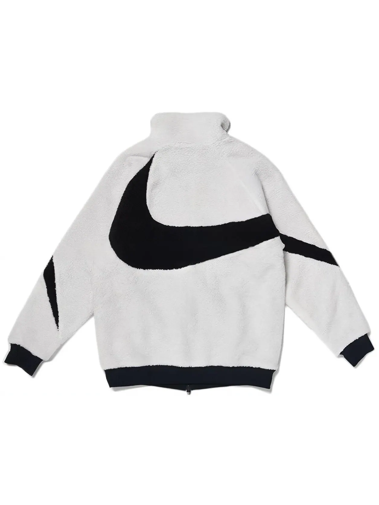 Куртка-боа двусторонняя Nike Big Swoosh Reversible — изображение 3 из 5, белый/черный