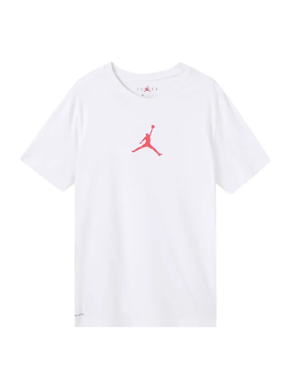 Футболка jumpman с принтом логотипа пуловер круглый вырез короткий рукав Air Jordan — изображение 1 из 4, белый
