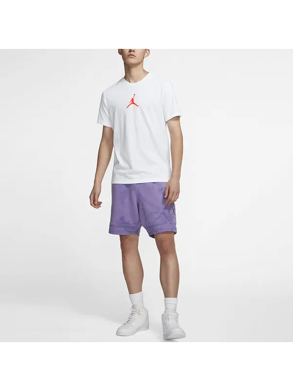Футболка jumpman с принтом логотипа пуловер круглый вырез короткий рукав Air Jordan — изображение 3 из 4, белый