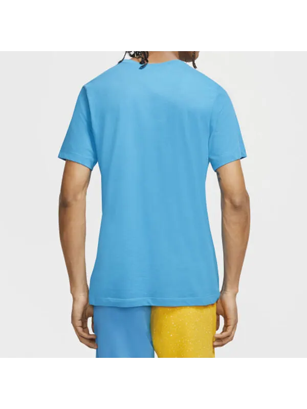 Футболка jumpman quick dry round neck short sleeve blue Air Jordan — изображение 4 из 4, синий