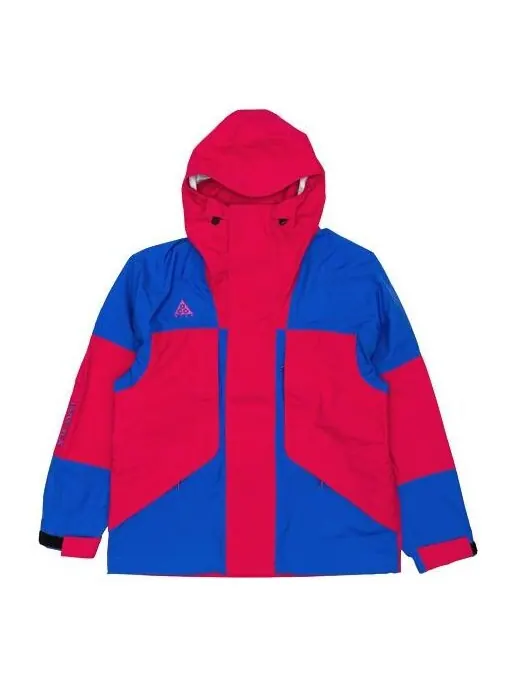 Куртка men's acg gore-tex outdoor windproof hooded jacket red blue 'rush pink hyper royal' Nike — изображение 1 из 4, розовый