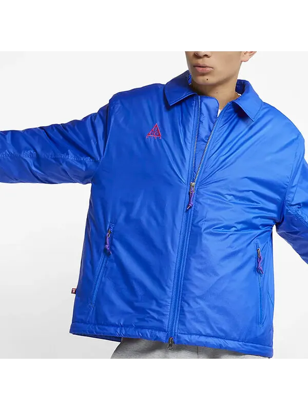 Куртка men's acg primaloft jkt outdoor sports padded clothes jacket blue 'hyper royal rush pink' Nike — изображение 2 из 4