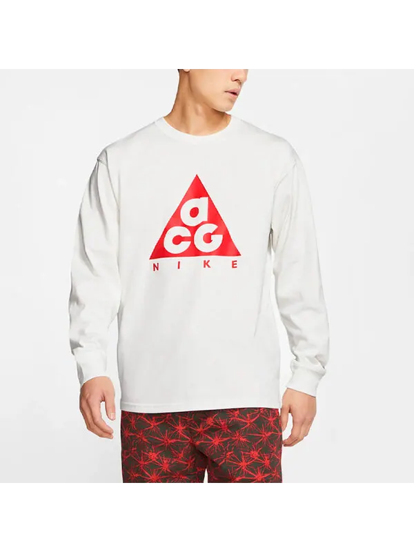 Футболка acg ls футболка athleisure casual sports свитер с длинными рукавами Nike — изображение 4 из 4, белый