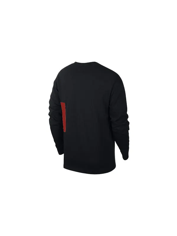 Футболка men's acg casual sports pullover long sleeves black t-shirt 'black habanero red' Nike — изображение 2 из 4