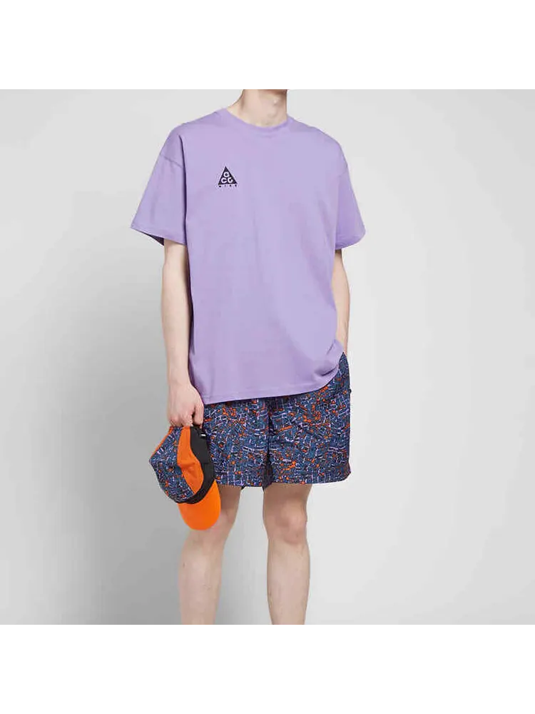Футболка Men's Nike ACG logo Short Sleeve Purple T-Shirt — изображение 3 из 3, фиолетовый