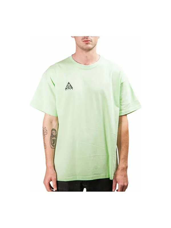 Футболка acg logo short sleeve green yellow greenyellow Nike — изображение 1 из 3, зеленый, желтый