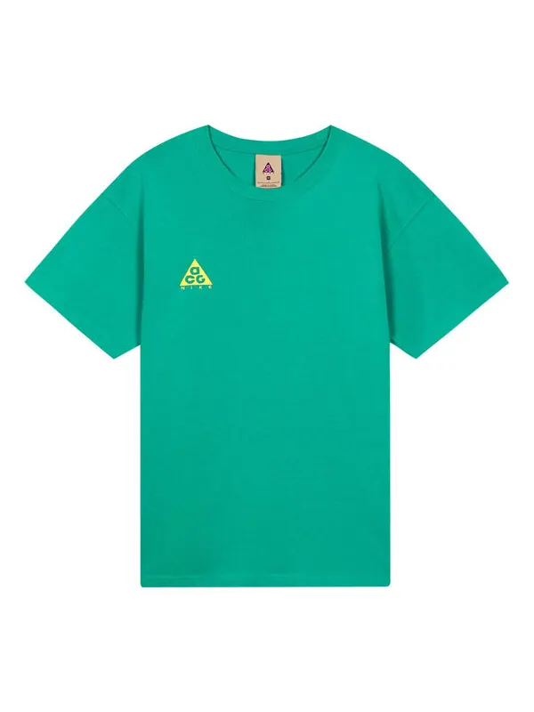 Футболка acg small logo casual short sleeve green Nike — изображение 1 из 4, зеленый/желтый