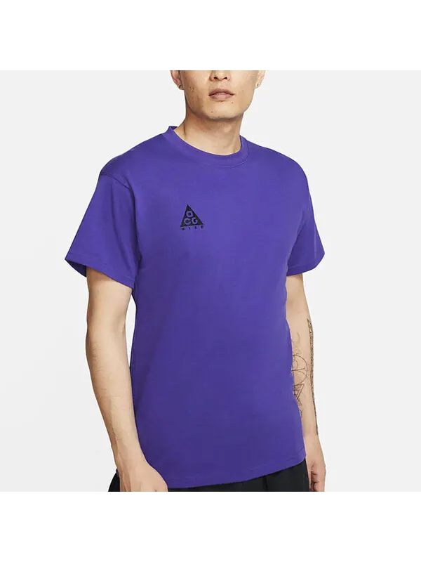 Футболка acg small logo casual с коротким рукавом Nike — изображение 3 из 4, фиолетовый