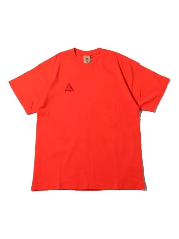 Футболка acg small logo casual с коротким рукавом красные Nike — изображение 1 из 4, красный/красный