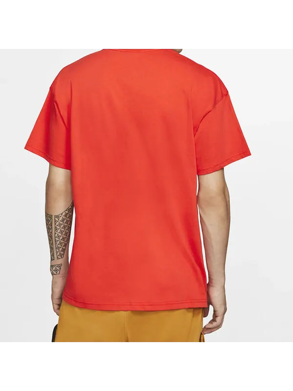 Футболка acg small logo casual с коротким рукавом красные Nike — изображение 4 из 4, красный/красный