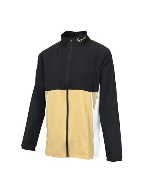 Куртка academy track jacket 'black gold' Nike — изображение 1 из 3, черный/золотистый/белый