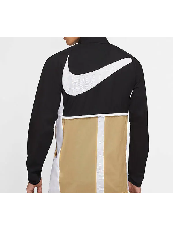 Куртка academy track jacket 'black gold' Nike — изображение 3 из 3, черный/золотистый/белый