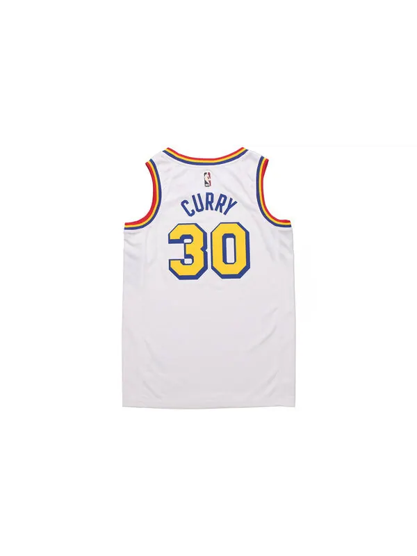 Майка Nike NBA Retro limited Jersey SW Fan Edition Golden State Warriors Curry 30 White — изображение 2 из 4, белый