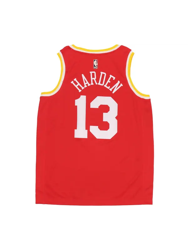 Спортивная футболка men's nba retro basketball jersey/vest houston rockets james harden no. 13 red Nike — изображение 2 из 2