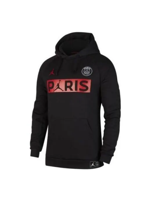 Толстовка Men's Air Jordan Paris Saint-Germain Fleece Black — изображение 1 из 4, черный