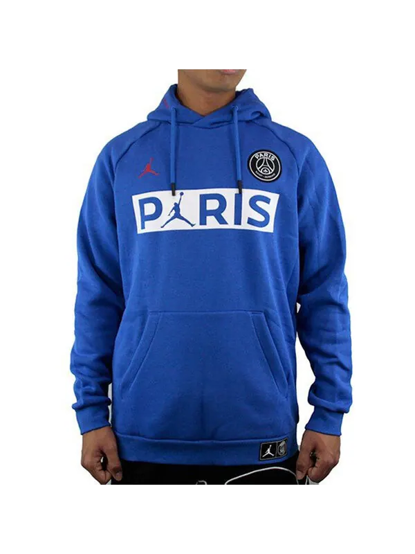 Толстовка Air Jordan Paris Saint-Germain Fleece Blue — изображение 3 из 4, синий