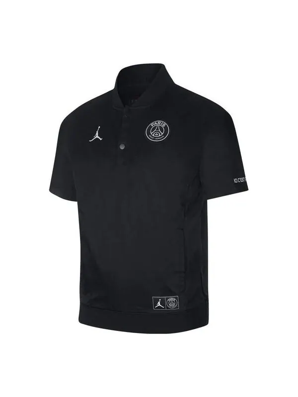 Куртка men's jordan logo breathable short sleeve jacket Nike — изображение 1 из 4, черный