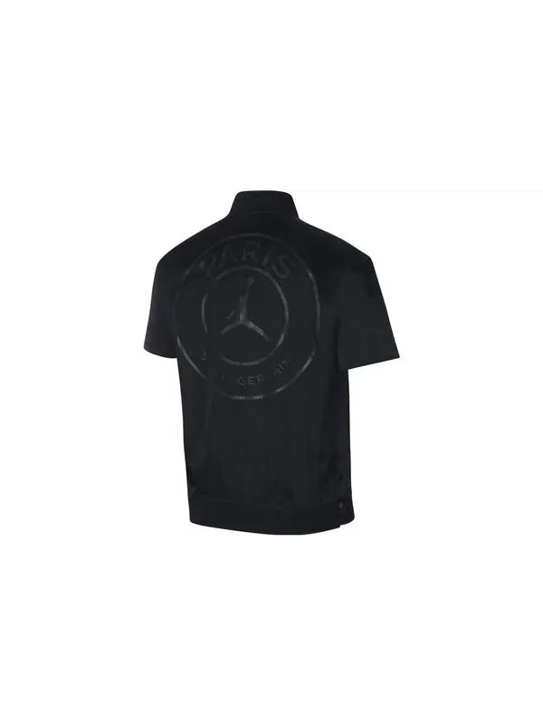 Куртка men's jordan logo breathable short sleeve jacket Nike — изображение 2 из 4, черный