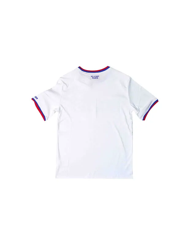 Футболка Air Jordan Paris Saint-Germain team logo Short Sleeve White — изображение 2 из 4, белый