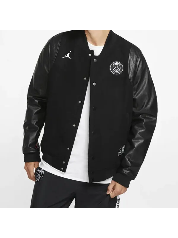 Куртка Air Jordan Paris Saint-Germain Sports Jacket — изображение 3 из 4, черный