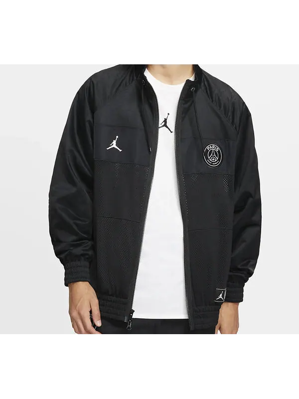Куртка Air Jordan Paris Saint-Germain aviator Jacket — изображение 2 из 4, черный