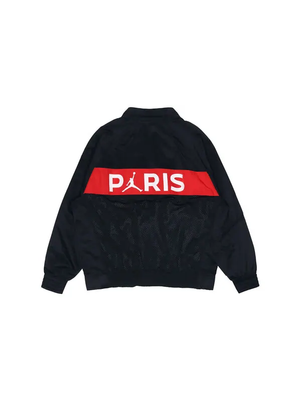 Куртка Air Jordan Paris Saint-Germain FLIGHT SUIT Jacket Black — изображение 2 из 4, черный