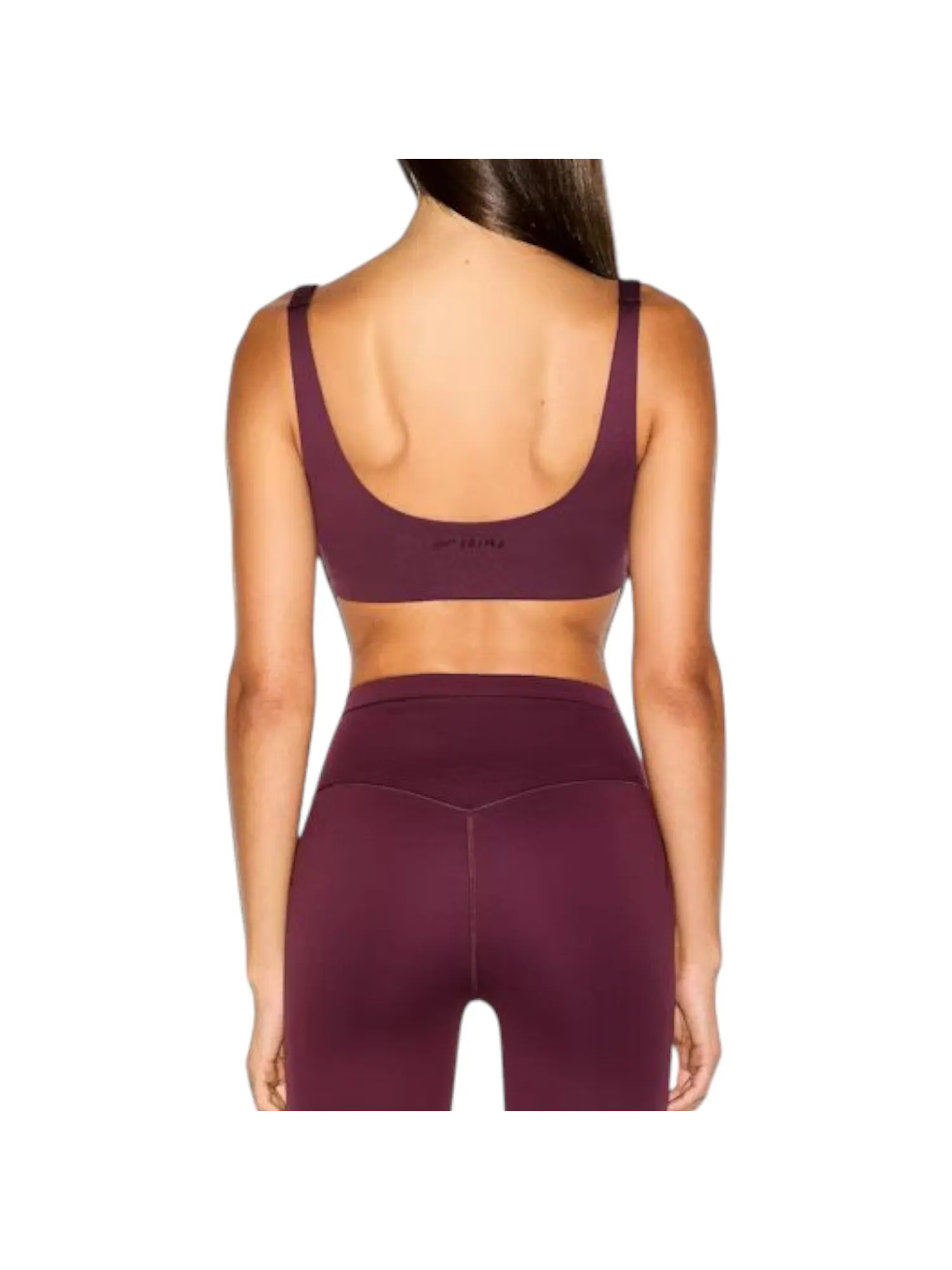 (WMNS) Nike x SKIMS Матовый бюстгальтер с вырезом-лодочкой, цвет «Смородина» — изображение 3 из 3