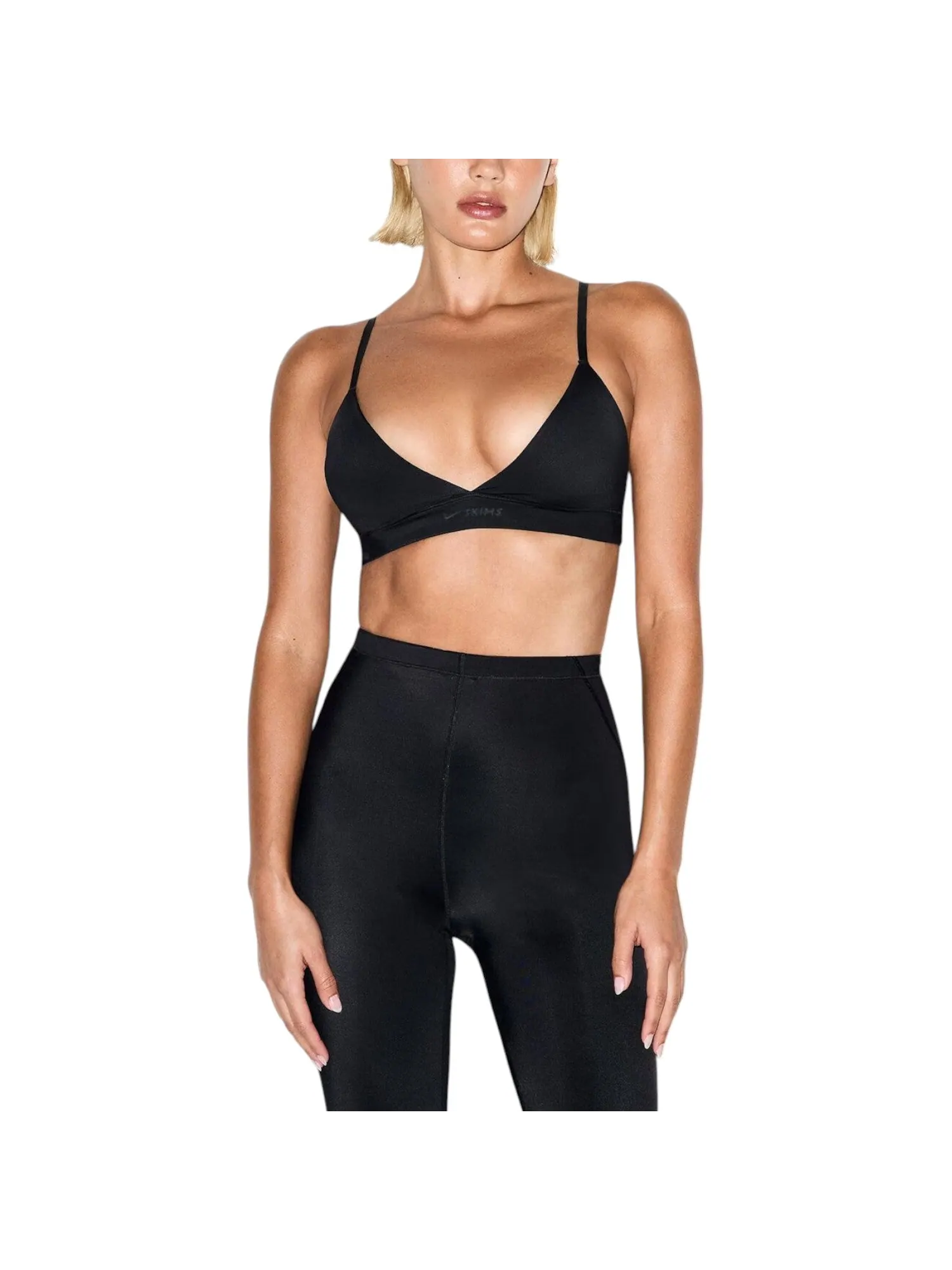 (WMNS) Nike x SKIMS Shine Triangle Bra 'Obsidian' — изображение 2 из 3, обсидиан