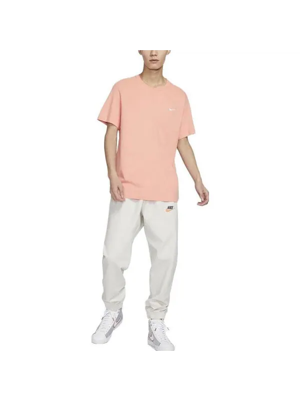 Футболка Nike Sportswear Logo T-Shirt 'Pink' — изображение 2 из 2, розовый