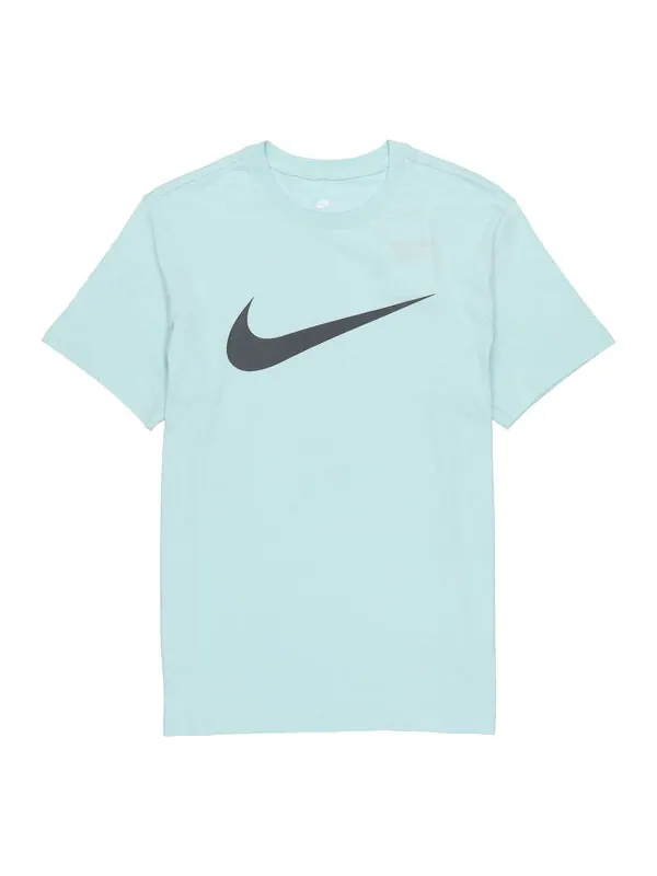 Футболка Men's Nike Solid Color Large Logo Printing Round Neck Short Sleeve Light Green T-Shirt — изображение 1 из 2, мульти