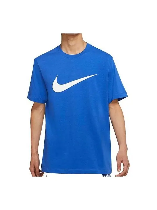 Футболка Men's Nike Logo Printing Round Neck Pullover Short Sleeve Blue T-Shirt — изображение 1 из 3, мульти