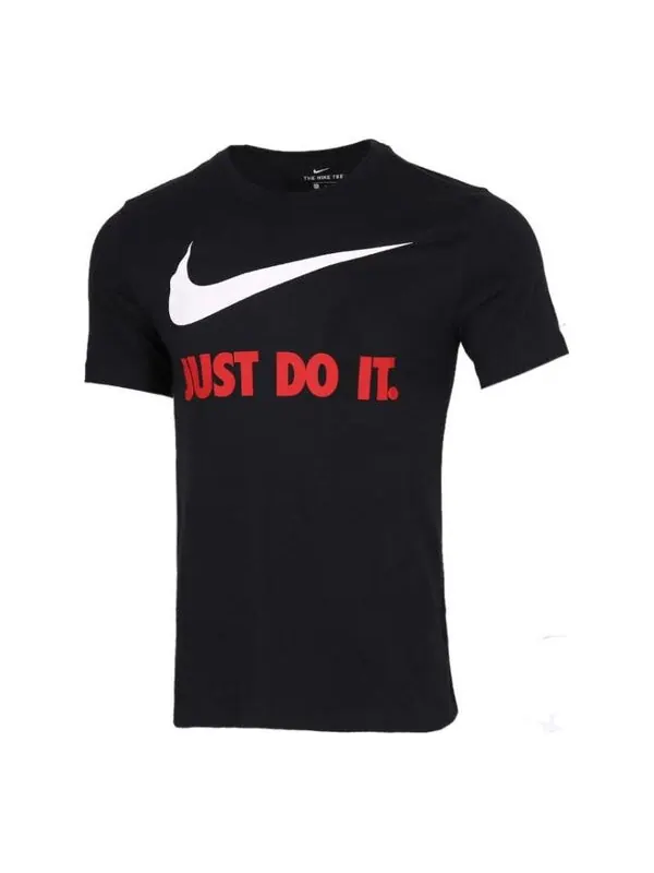 Футболка Nike Sportswear Just Do It Logo T-Shirt 'Black' — изображение 1 из 3, черный/мульти