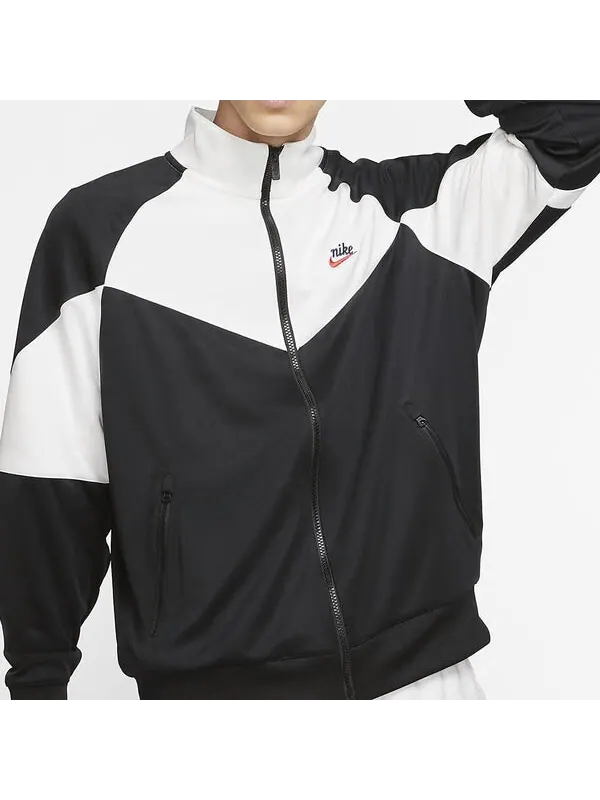 Куртка Nike Windrunner Sports Jacket Splicing Logo Casual Black — изображение 3 из 4, черный