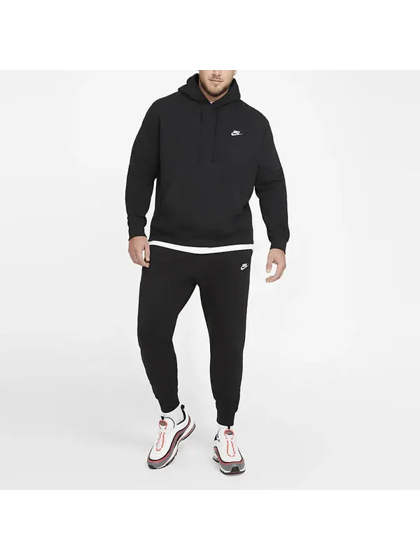 Толстовка Nike MENS Sportswear Club Fleece Sports Black — изображение 3 из 4, черный