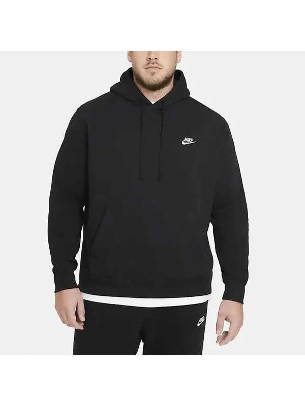 Толстовка Nike MENS Sportswear Club Fleece Sports Black — изображение 4 из 4, черный