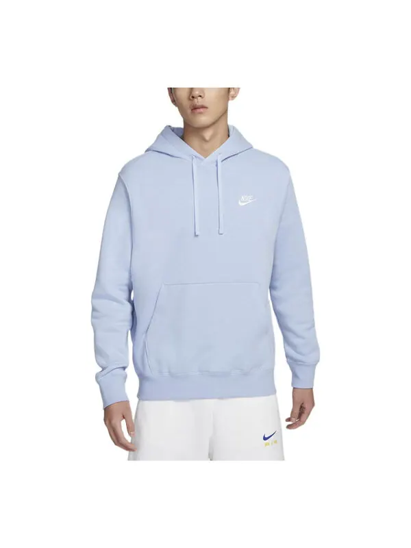 Толстовка Nike Sportswear Club Fleece Pullover Hoodie 'Blue' — изображение 1 из 3, синий/мульти