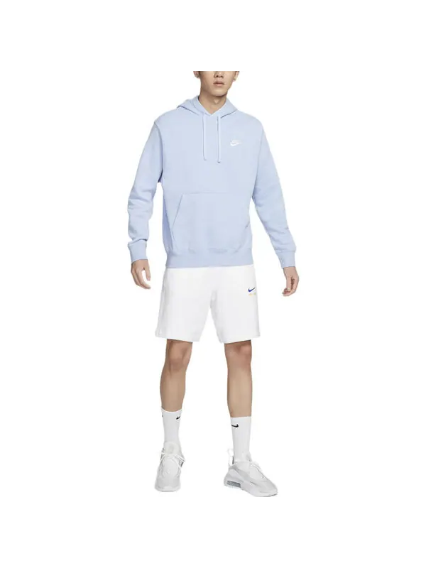 Толстовка Nike Sportswear Club Fleece Pullover Hoodie 'Blue' — изображение 3 из 3, синий/мульти