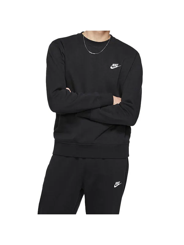 Толстовка Nike Sportswear Club Small Logo Long Sleeves Men's Black — изображение 3 из 4, черный