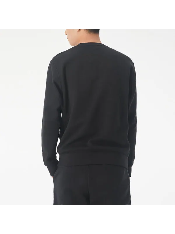 Толстовка Nike Sportswear Club Fleece Round Neck Pullover Black — изображение 4 из 4, черный